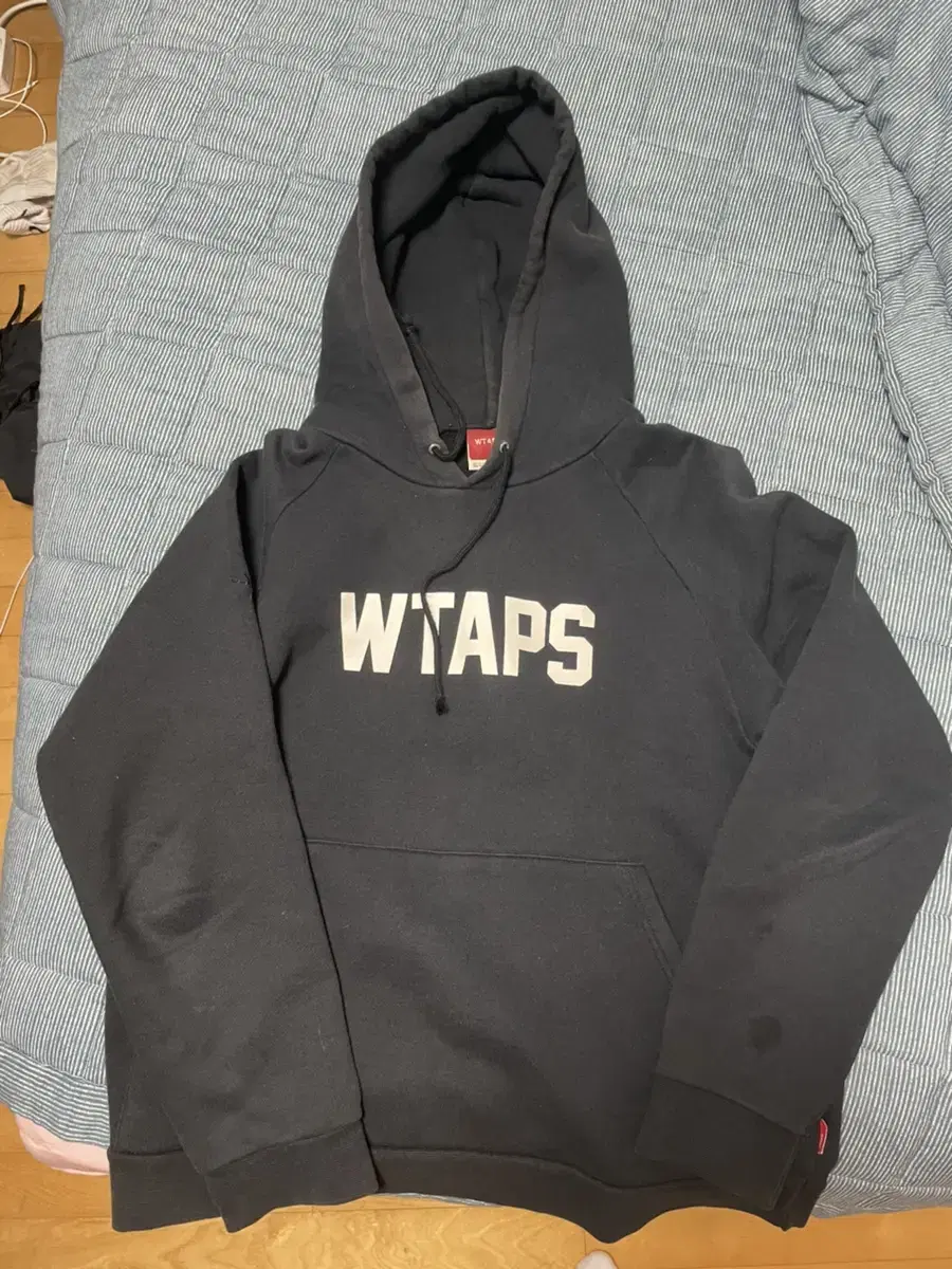 wtaps 기본로고 후드 m